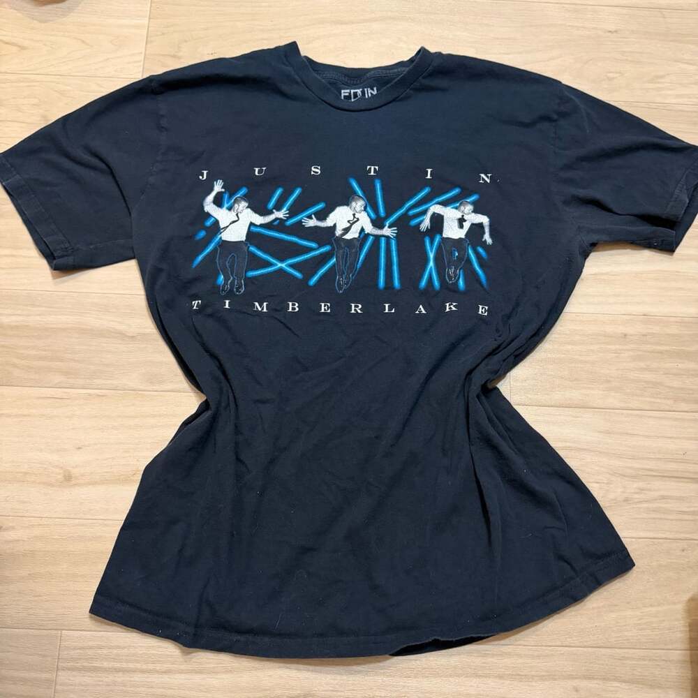 Edun Justin Timberlake 2007 FutureSex/LoveShow T-Shirt Size L